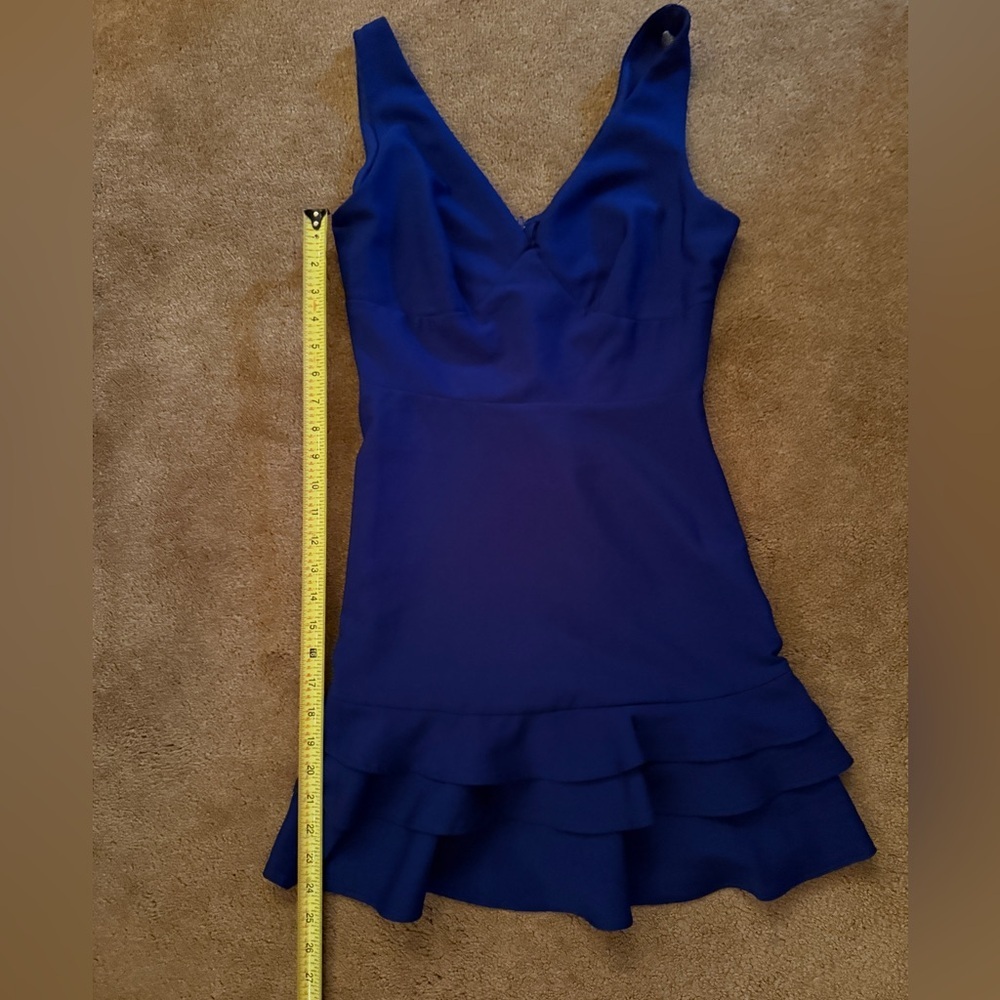 Teeze Me Royal Blue Ruffle Hem Dress | Juniors Size 5/6 - Picture 5 of 10